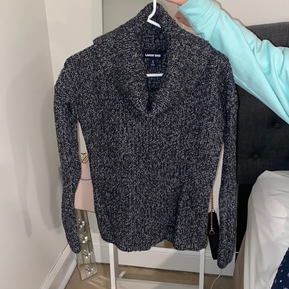 Lands end turtle neck sweater